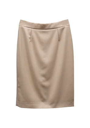 Stella McCartney Pre-Owned wool pencil skirt - Neutrals