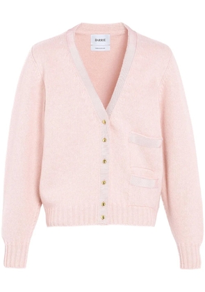 Barrie ribbon-detail cashmere cardigan - Pink