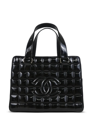 CHANEL Pre-Owned 2002 Choco Bar leather tote bag - Black