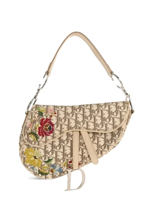 Christian Dior Pre-Owned 2005 Trotter Saddle embroidered tote bag - Neutrals