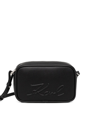 Karl Lagerfeld K/VILLE embossed -logo crossbody bag - Black