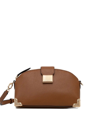 Karl Lagerfeld logo-plaque cross body bag - Brown