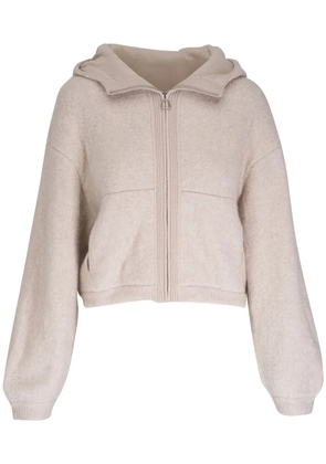 Akris zip-up hoodie - Neutrals