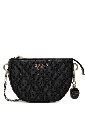GUESS USA quilted charm shoulder bag - Black