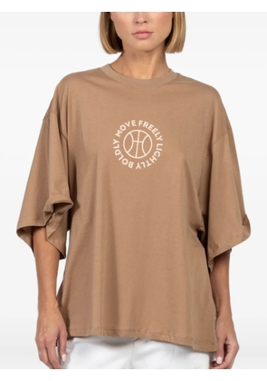 FREEDÉR graphic-print T-shirt - Brown