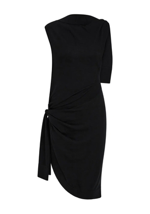 Ferragamo asymmetric wrap dress - Black