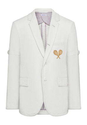 Thom Browne embroidered blazer - White