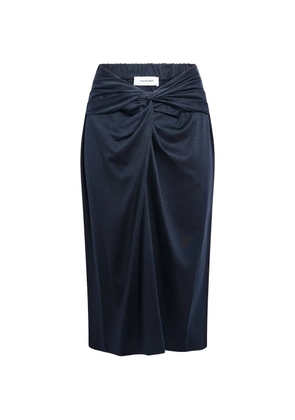 Yves Salomon draped skirt - Black