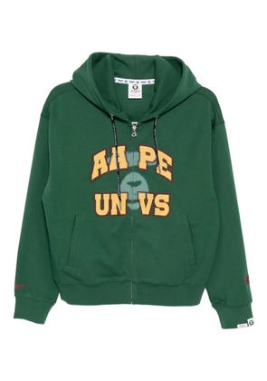 A BATHING APE® logo appliqué hoodie - Green