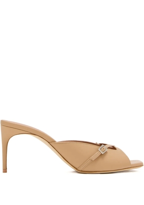 Malone Souliers 70mm crossover strap sandals - Neutrals