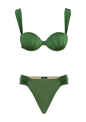 Noire Swimwear ruched balconette bikini - Green