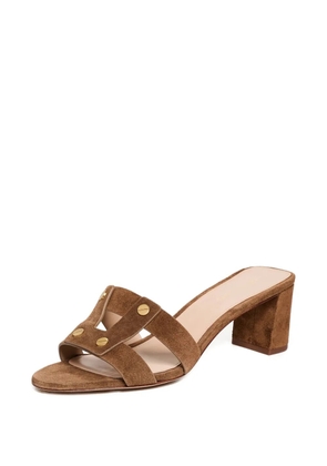 Veronica Beard studded heeled sandals - Brown