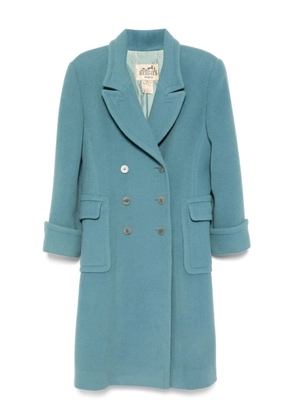 Hermès Pre-Owned 1990-2000s double breasted coat - Blue