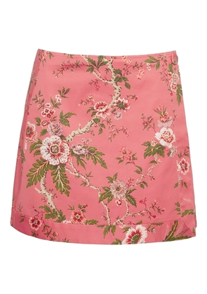 Cara Cara floral-print skirt - Pink