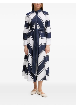 Joseph Ribkoff striped belted midi dress - Blue
