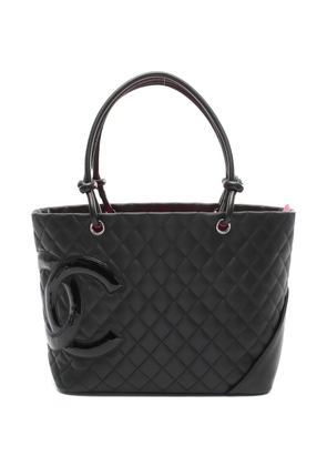 CHANEL Pre-Owned 2011 quilted-design tote bag - Black