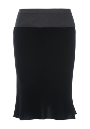 Rick Owens velvet skirt - Black