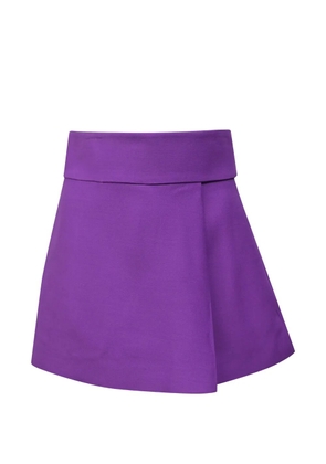 Valentino Garavani Pre-Owned overlap skorts - Purple