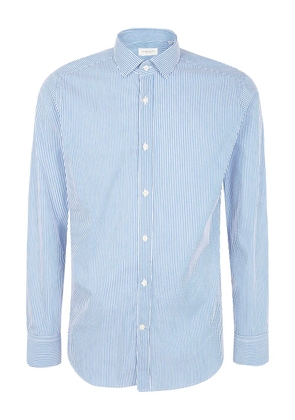 Tintoria Mattei striped button-up shirt - Blue