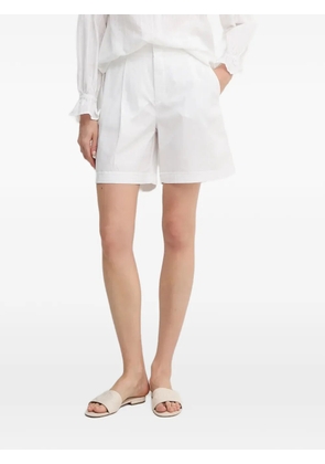 Marc Aurel cuffed pleated shorts - White