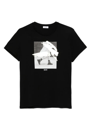 LIU JO graphic-print T-shirt - Black