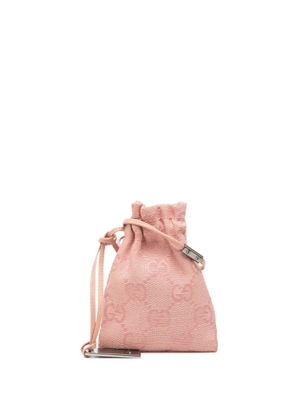 Gucci Pre-Owned 20th Century Mini GG Canvas Drawstring pouch - Pink