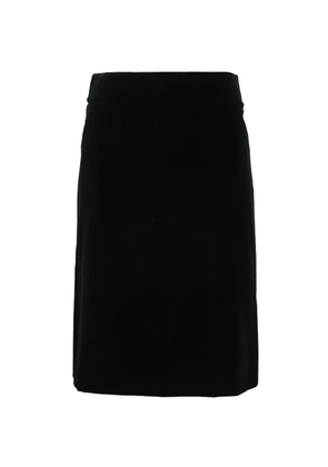 Alexander McQueen Pre-Owned velvet midi skirt - Black