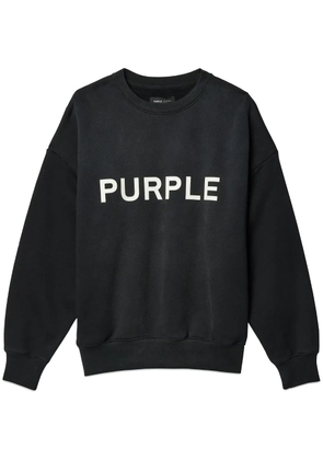 Purple Brand logo-print sweatshirt - Black