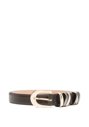 Luisa Cerano buckle-detail leather - Brown