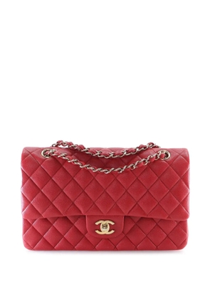 CHANEL Pre-Owned 2019 Medium Classic Caviar Double Flap shoulder bag - Red