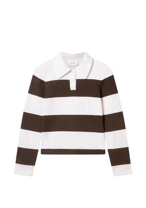 Axel Arigato Karla striped-pattern polo top - White