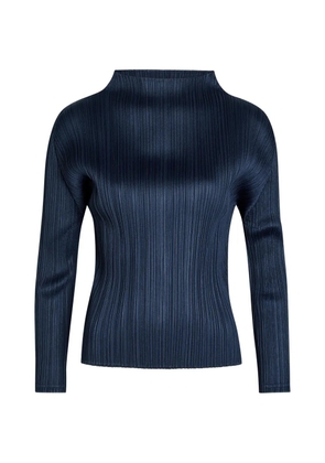 Pleats Please Issey Miyake pleated top - Blue