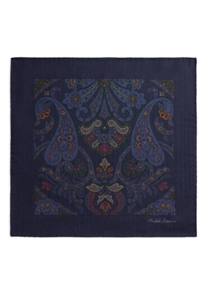 Ralph Lauren Purple Label paisley-pattern pocket square - Blue