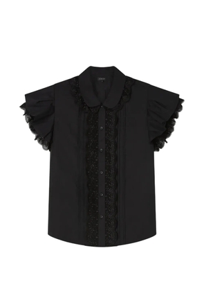 Lee Mathews Tari ruffled lace shirt - Black