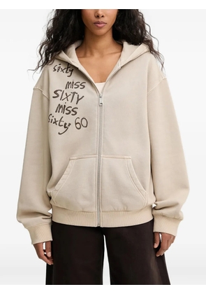 Miss Sixty zipped hoodie - Neutrals
