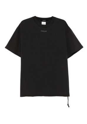 Ksubi drawstring-hem cotton T-shirt - Black
