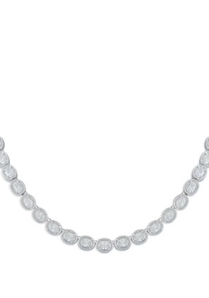 LB Exclusive diamond oval link necklace - Silver