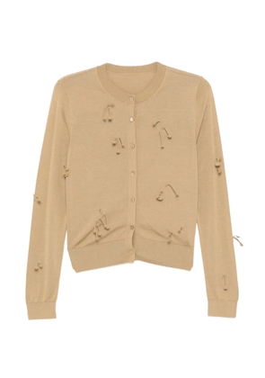 JNBY graphic-embellishment knitted cardigan - Neutrals