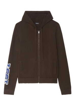 Zadig&Voltaire Oliver zip-up hoodie - Brown