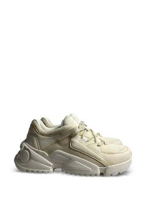 Ferragamo Pre-Owned Skylar lace-up sneakers - Neutrals