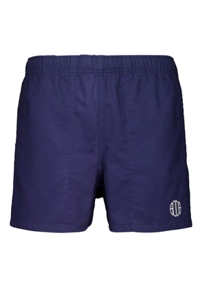 BODE embroidered deck shorts - Blue