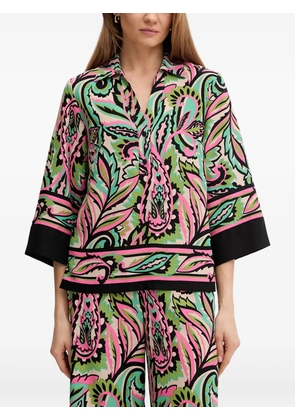 Joseph Ribkoff patterned three-quarter-sleeve top - Neutrals