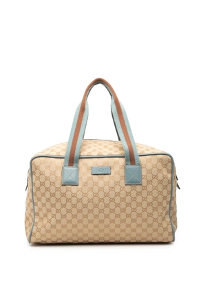 Gucci Pre-Owned 2000-2015 GG Canvas Web travel bag - Brown