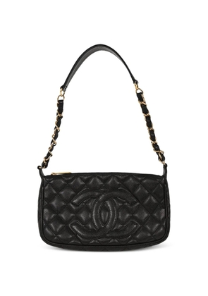 CHANEL Pre-Owned 2002 leather shoulder bag - Black