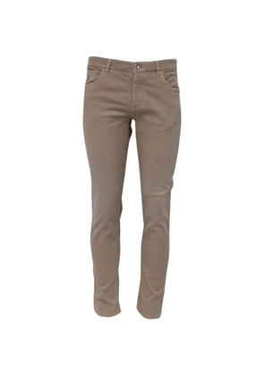 Brunello Cucinelli Vintage slim-fit trousers - Neutrals