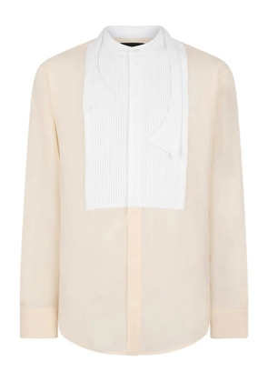 DSQUARED2 dropped shoulder bowtie silk shirt - Neutrals