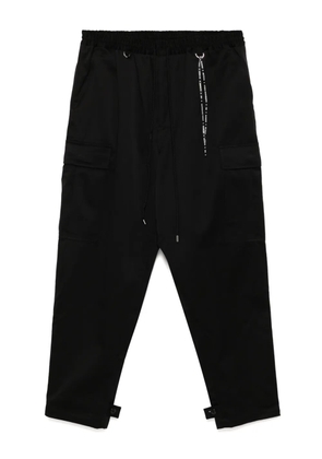 Mastermind World embroidered logo trousers - Black