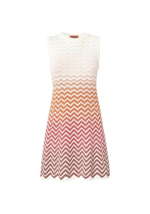 Missoni ombré sleeveless mini dress - White