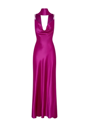 Nicholas cowl-neck maxi dress - Pink