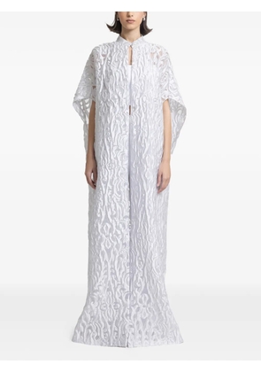 Gemy Maalouf open floor-length kaftan - White